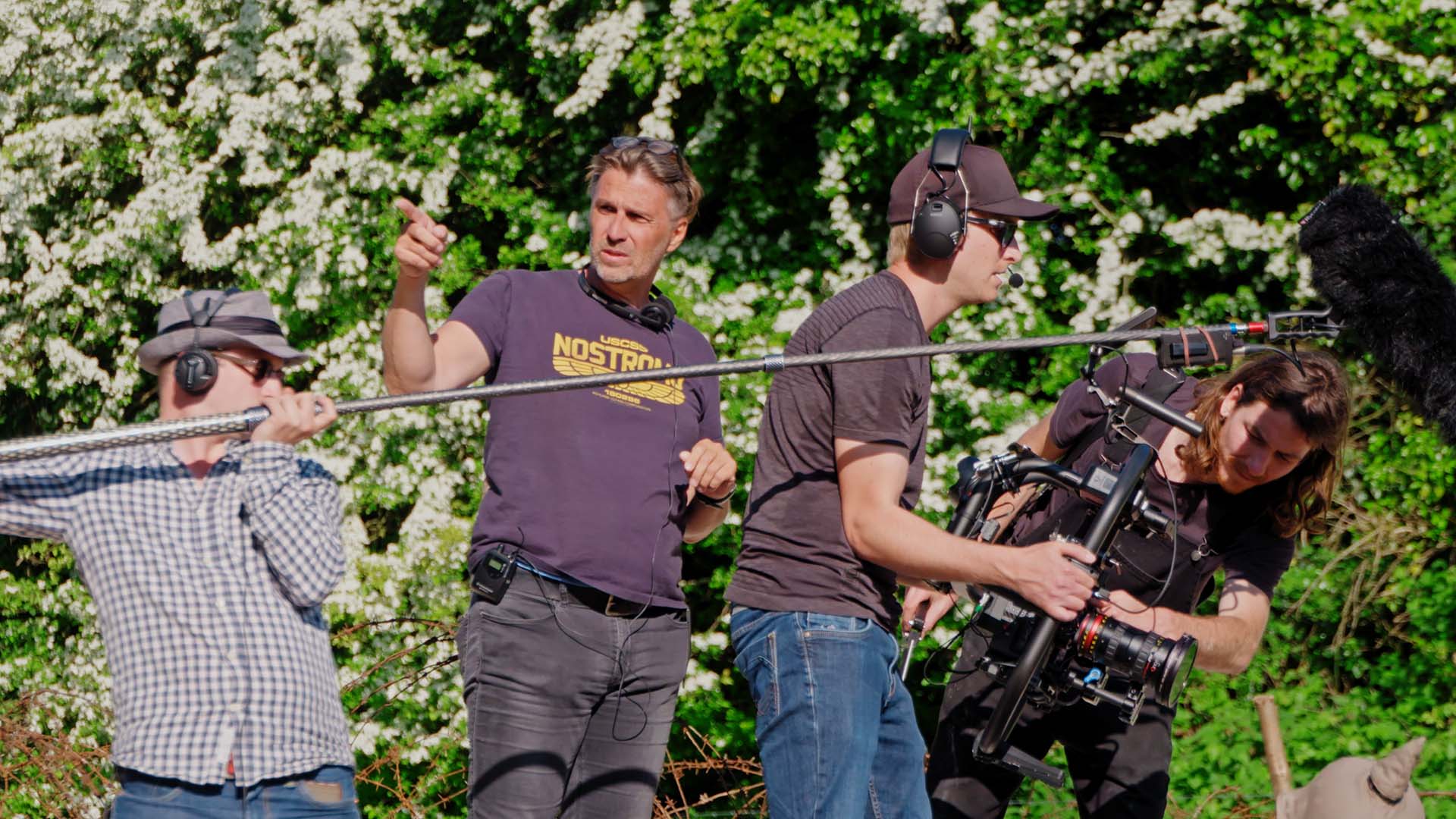 Hannes M. Schalle on the set of Silent Night – A Song for the World in Kent, UK